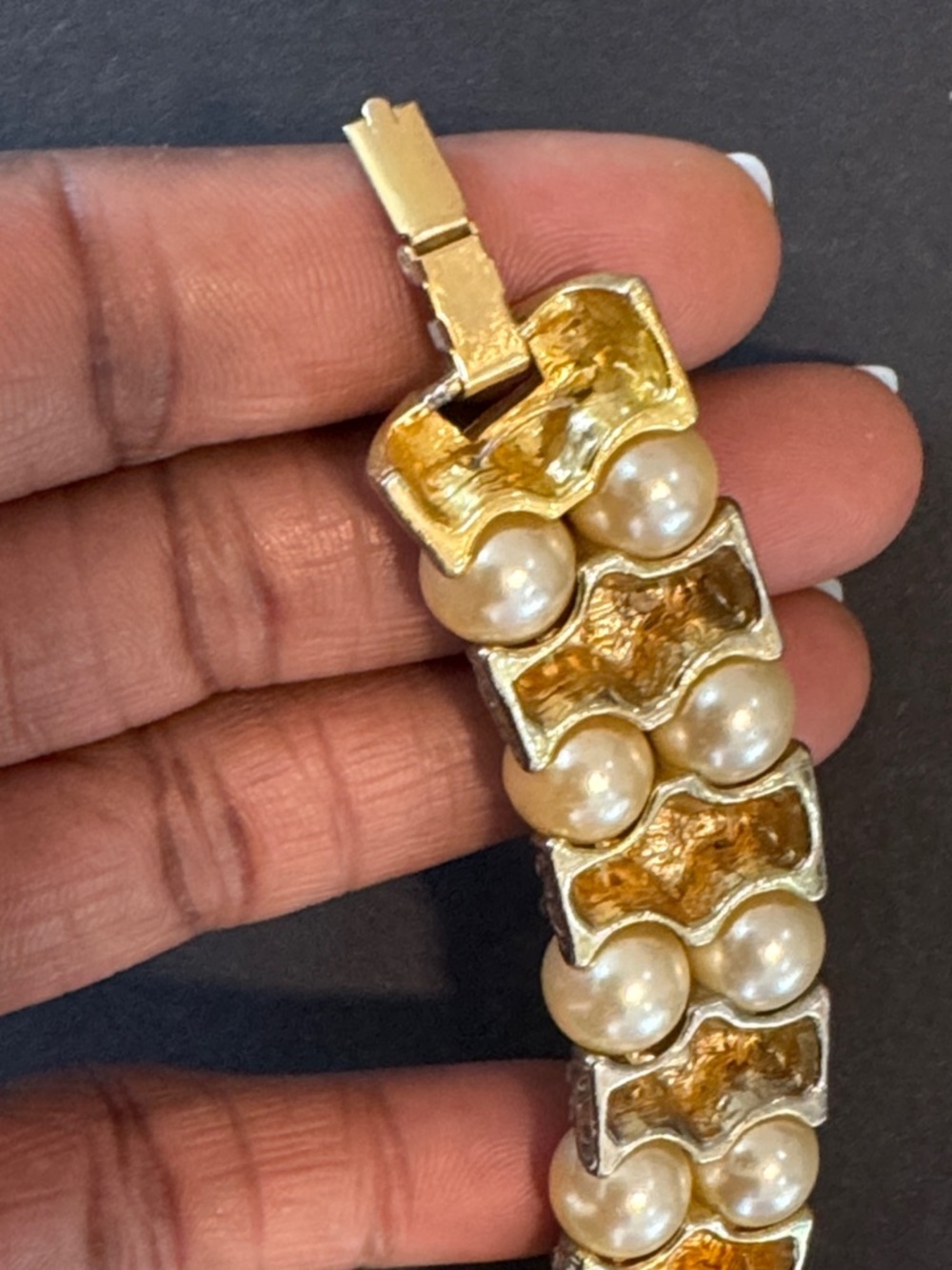 Vintage Landau Jeweled Gold Choker Style Necklace - Picture 10 of 17